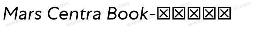 Mars Centra Book字体转换